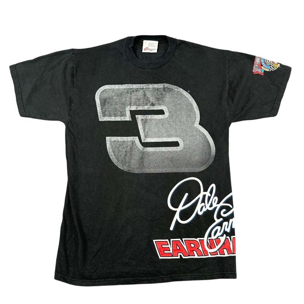 Vintage 1998 Dale Earnhardt 3‎ NASCAR 50th Anniversary Shirt Mens L Big Print